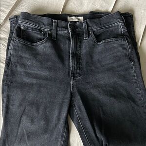 Madewell Straight-Leg Jeans in Washed Black